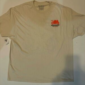 BrandMakers Anime Midnight Racing Men’s T-shirt - Size 2XL - Beige - Graphic